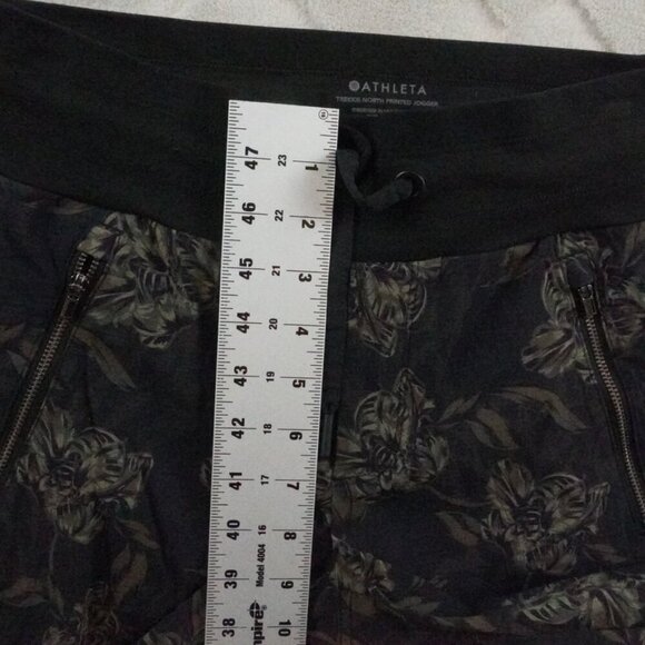 Athleta trekkie North Jogger Pants womens 0 Floral Print Multi Color Athleisure - Picture 6 of 9